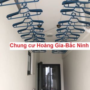 Lắp đặt giàn phơi tại chung cư Hoàng Gia Bắc Ninh