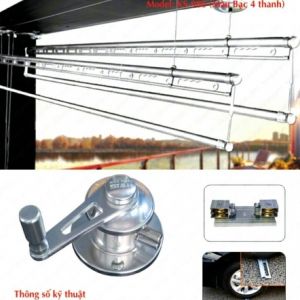 Giàn Phơi Hòa Phát KS 980 (4 thanh)