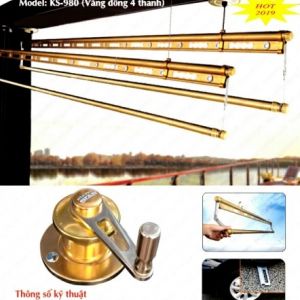 Giàn Phơi Hòa Phát KS 980 (4 thanh)